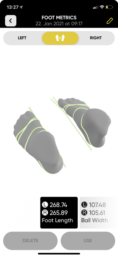 ACCURATE 3D FOOT SCANNING